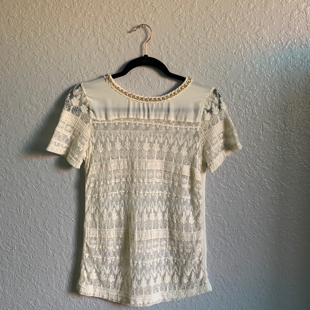 Lace top.